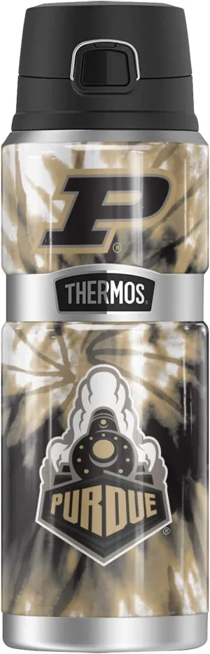 Purdue University Tie-Dye THERMOS STAINLESS KING Stainless Steel Drink Bottle, Vacuum insulated & Double Wall, 24oz