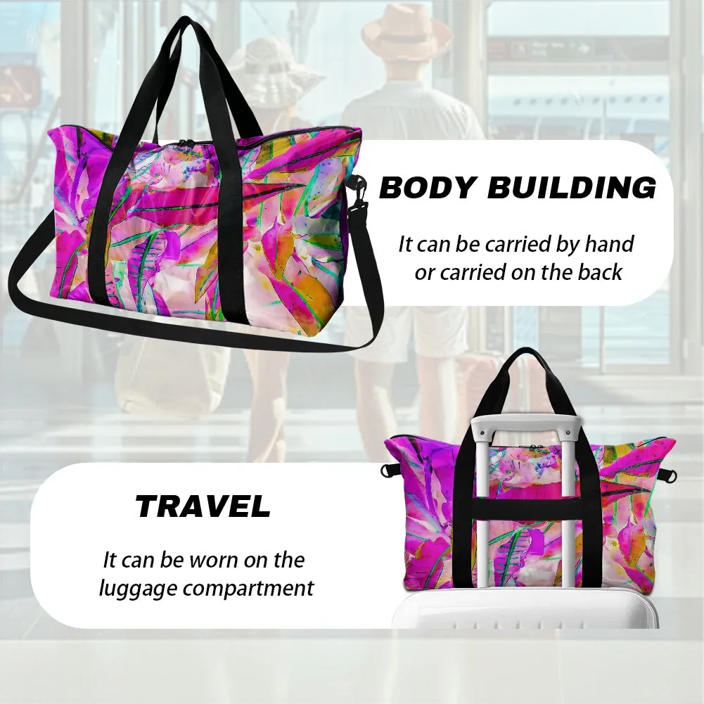 Purple Croton Lightweight luggage