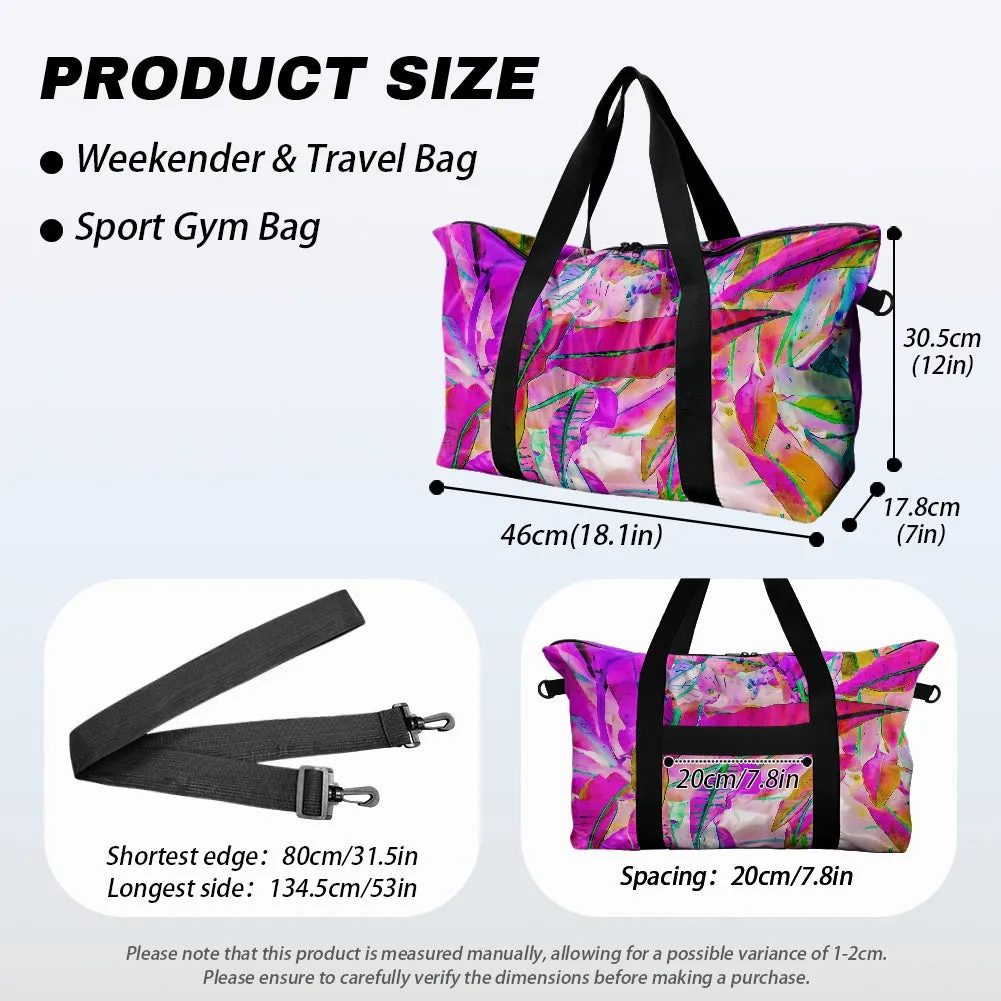 Purple Croton Lightweight luggage