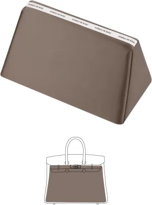 Purse Shaper Pillow Insert Compatible with Hermes Berkin Bag, Lightweight and Silky, Soft Memory Foam Inner(Etoupe Grey, BK30)
