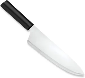 Rada Cutlery French Chef Knife (W231), 8.5" Stainless Steel Hollow Ground Blade, Made in USA, Black Handle
