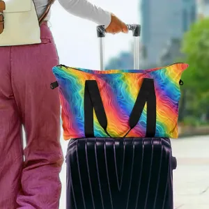 Rainbow Wavy pattern Lightweight luggage