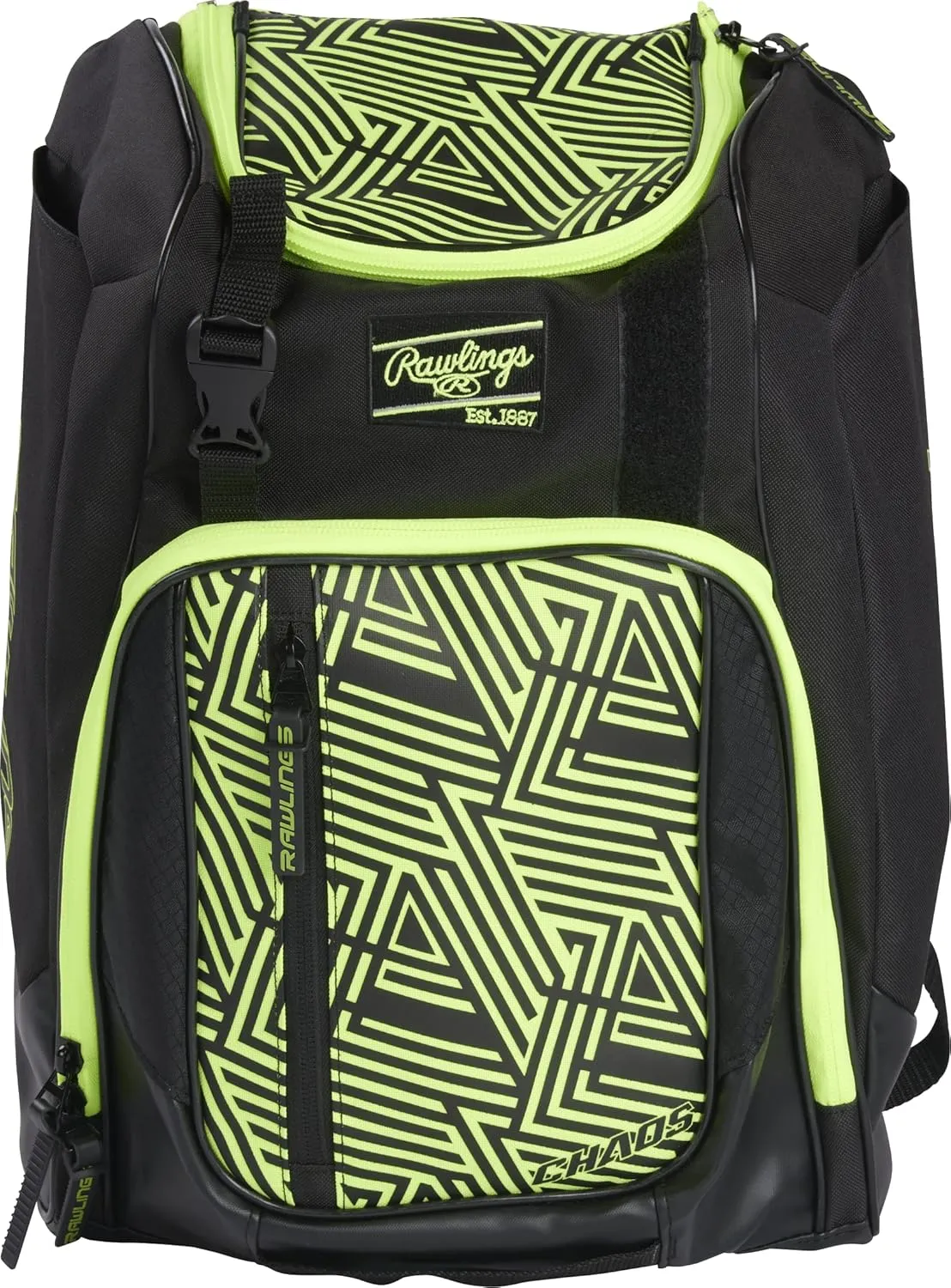 Rawlings | CHAOS Backpack Bag Series | T-Ball & Youth | Baseball & Fastpitch Softball | Multiple Colors