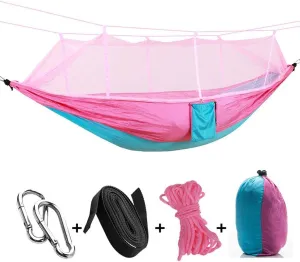 Recreation Camping Hammock Lightweight Durable Portable Travel Hammock with Mosquito Net-2 Person Outdoor Camping Hiking Backpacking Gifts for Hikers
