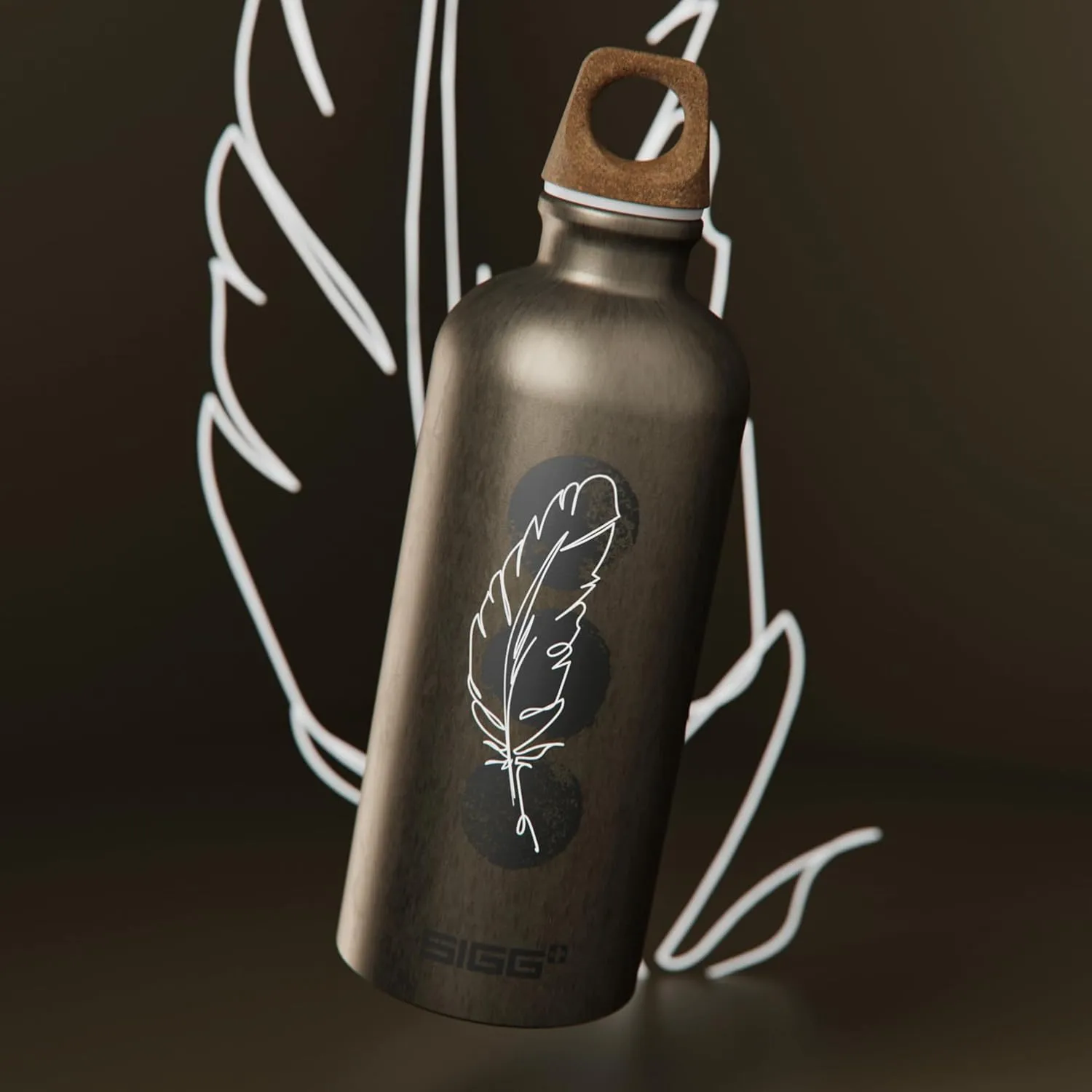 Recycled Metal Water Bottle - Traveller MyPlanet - Made in Switzerland - Carbonated Drinks - Lightweight 20, 34Oz