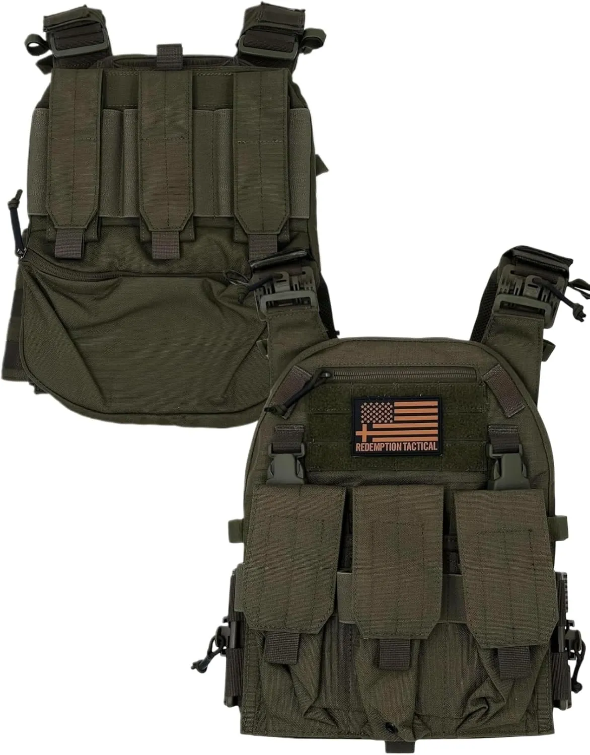 Redemption Tactical Archangel 2.0 Tactical Vest with Zippered Flatpack and Side Cummerbund Pockets