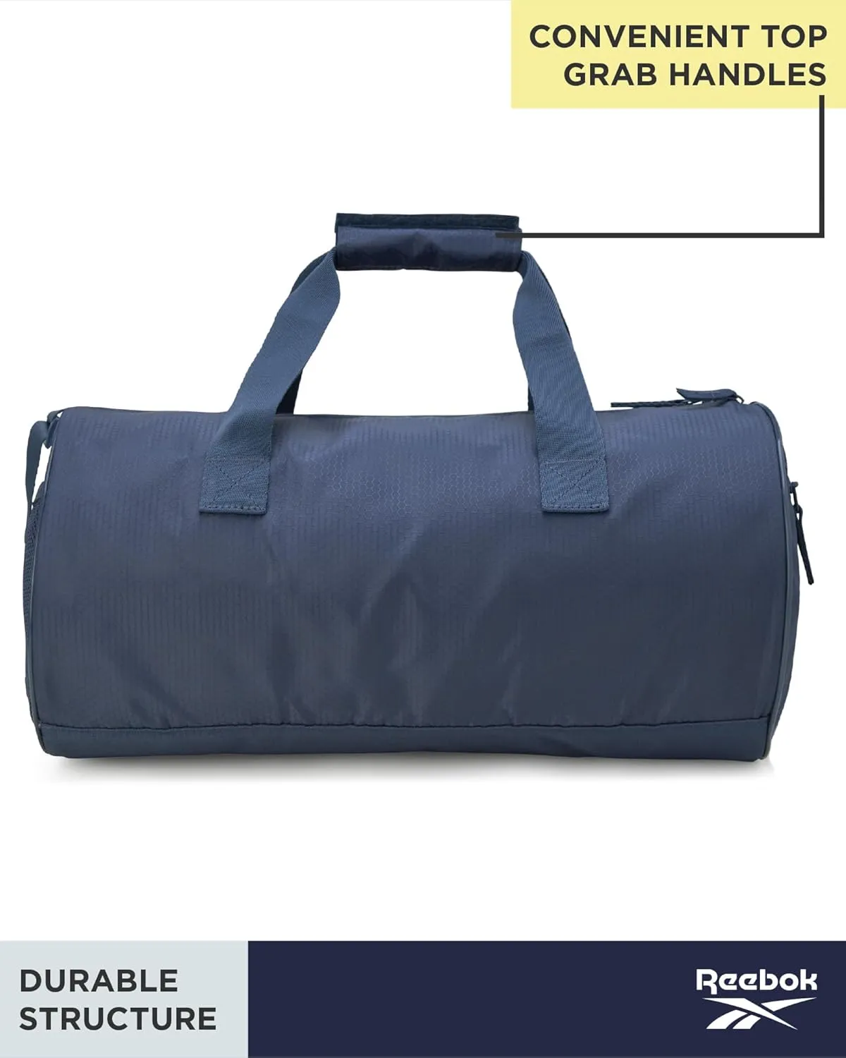 Reebok Duffle Bag - Unisex Lightweight Gym, Sports and Travel Carry On Weekender Bag for Men and Women, Size One Size, Plyo Blue