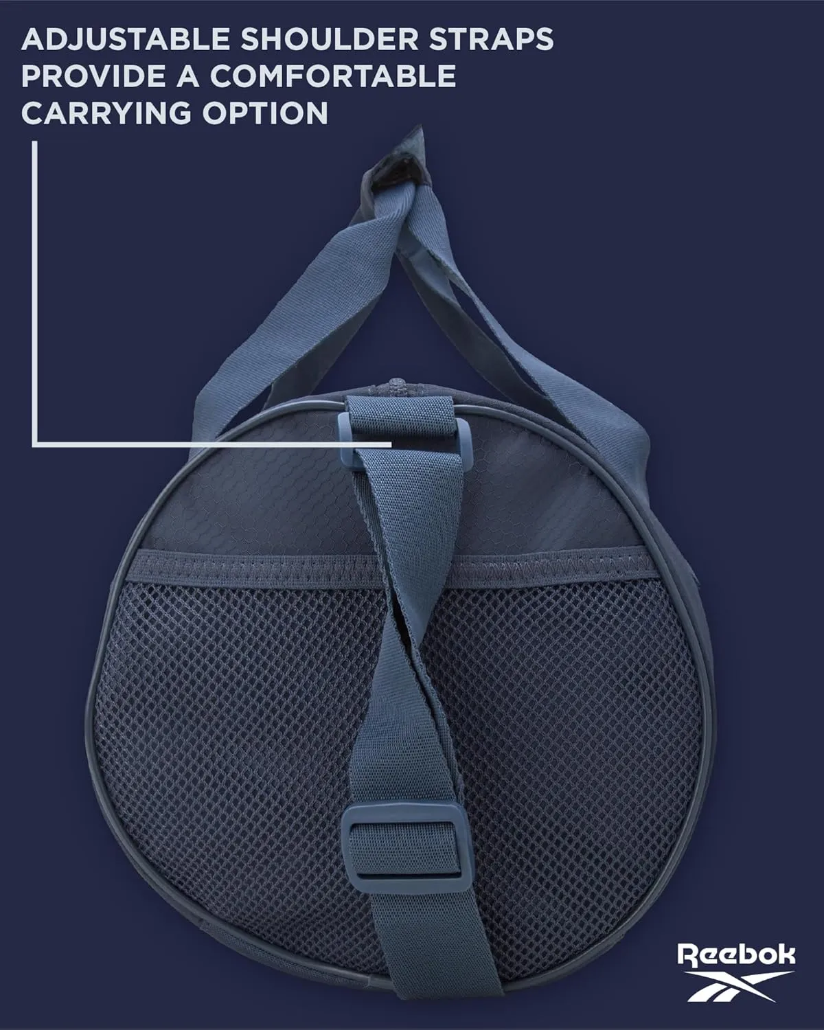 Reebok Duffle Bag - Unisex Lightweight Gym, Sports and Travel Carry On Weekender Bag for Men and Women, Size One Size, Plyo Blue