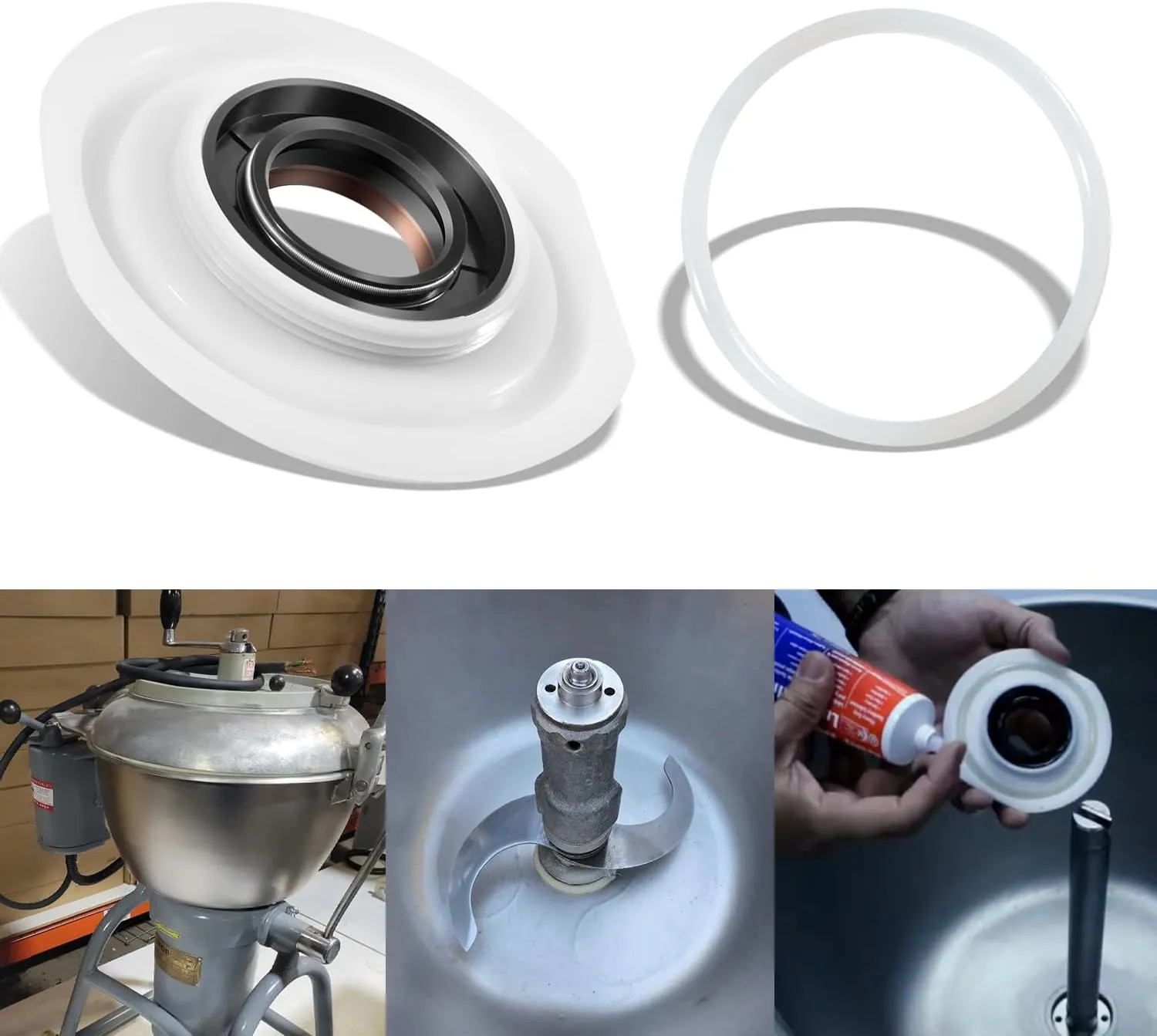 Replace for VCM 44/40/25 Bowl Seal Assembly with O-Ring for Hobart/Berkel/Stephan Cutter Mixer Replace Part Number #0180
