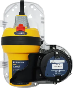 RescueME EPIRB1 - Smallest EPIRB for Boating with Retractable Antenna, Automatic Quick Release Bracket, and 48  Hour Operational Life