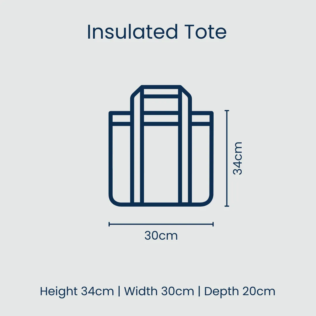Retro Stripe Insulated Tote