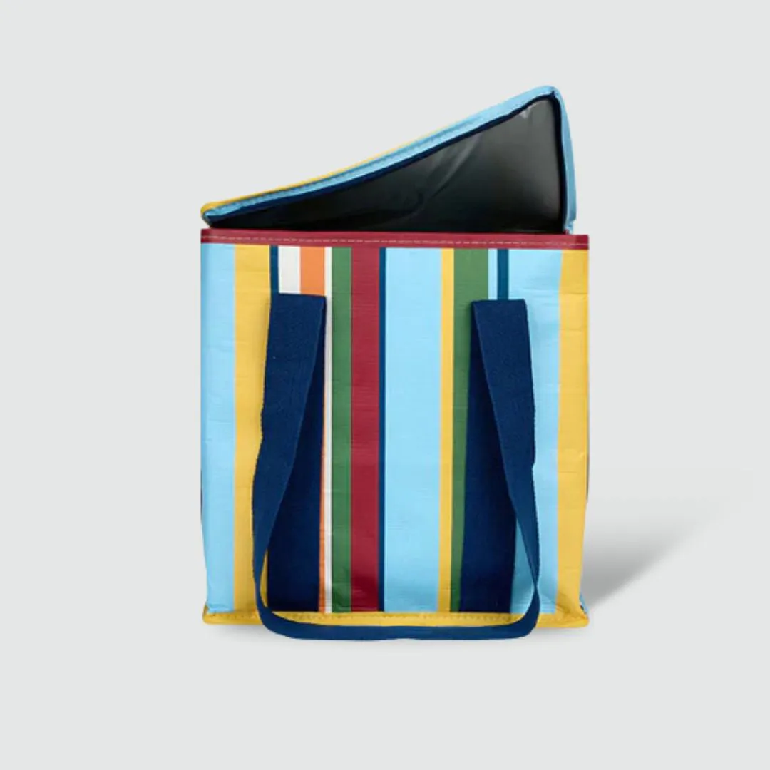 Retro Stripe Insulated Tote