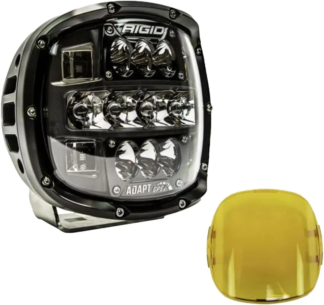RIGID INDUSTRIES – 300414 Adapt XP Extreme Powersports LED Light with 3 Lighting Zones – GPS Module – Single Light