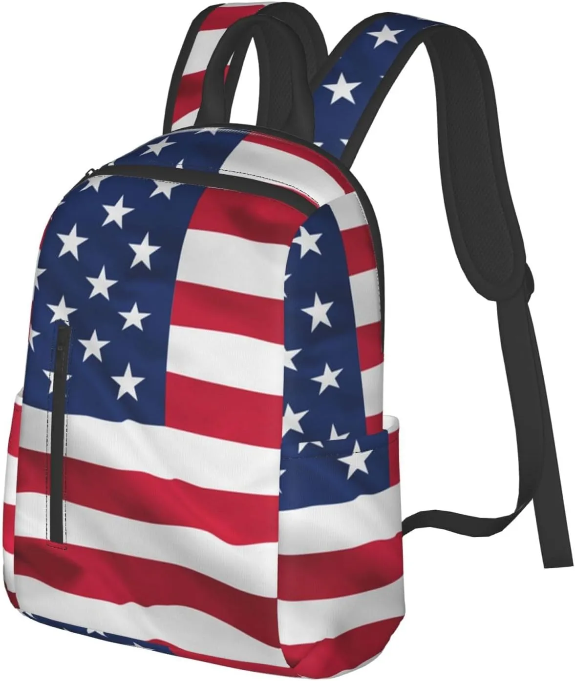 RIMENCH red blue white American flag Backpack Business Travel Anti Theft Durable Backpack College Daypacks For Women & Men