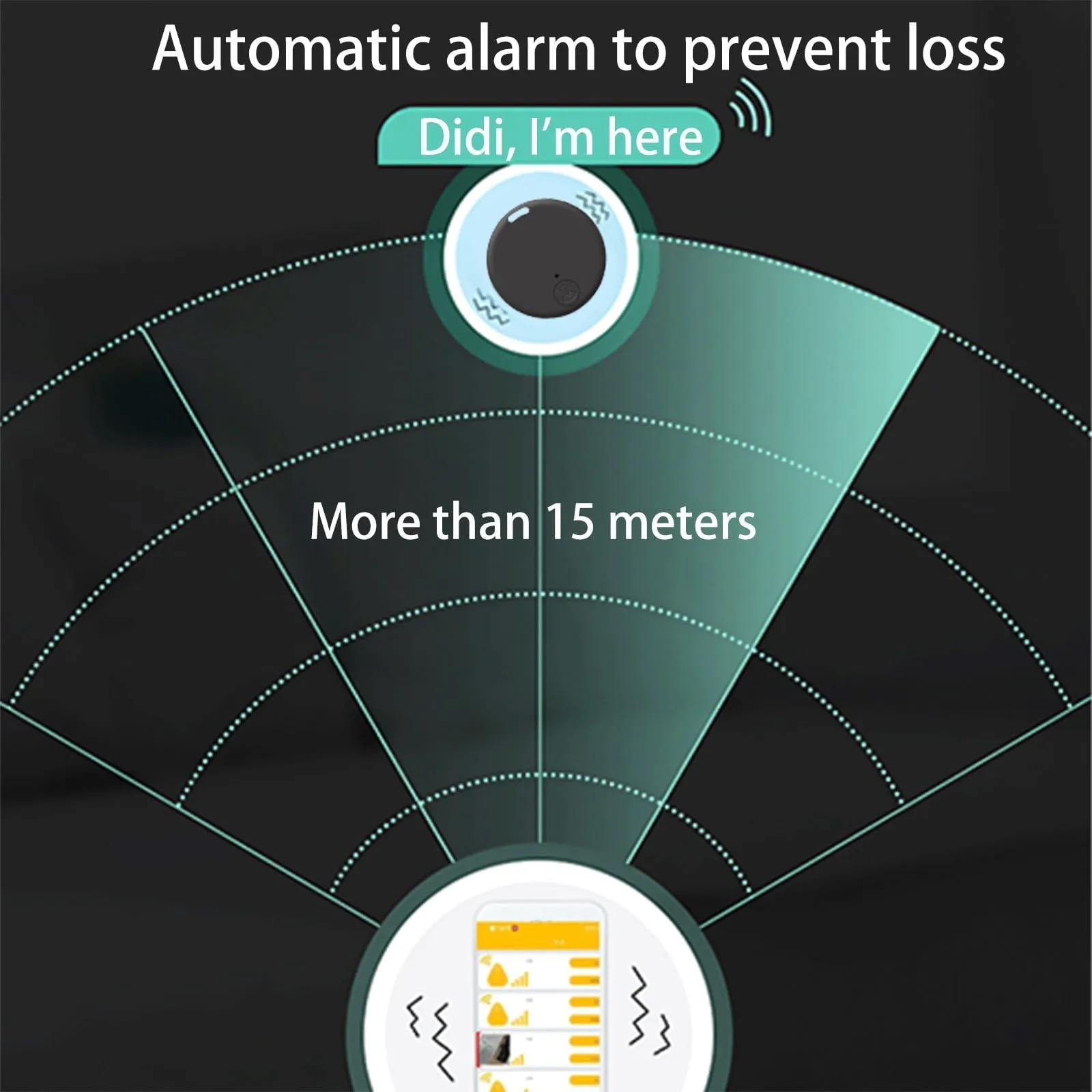 RKSTN Portable GPS Tracking Bluetooth 5.0 Mobile Key Tracking Smart Anti-Loss Device Waterproof Device Tool Pet GPS Locator Bluetooth Tracer For Pet Keys Wallet Bag