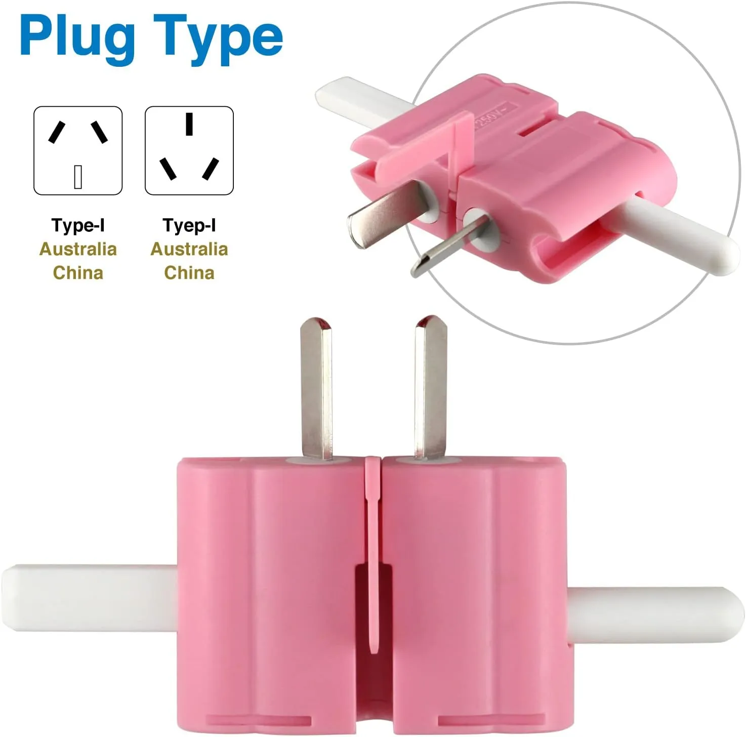 ROAD WARRIOR Universal Travel Plug Adapter Europe/UK/Australia/USA/India/China Compact Does Not Convert Voltage RW101PK