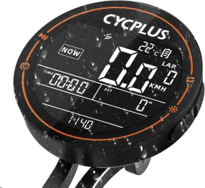 ROCKBROS Bike Computer Wireless GPS Accurate Bike Speedometer with Bluetooth Mini Cycling Computer IPX6 Waterproof ANT  Bicycle Odometer with Automatic Backlight 2.5" LCD Screen and Larger Battery