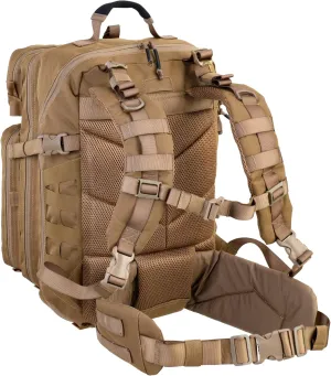 ROGER Everyday 40 Litre Rugged Tactical Backpack (Coyote Tan), Tanning