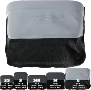 Rope Bag Racing Mesh MK2 - Lightweight, Durable, Water-Drain Technology with SNAD Fixing Solution, Black/Grey - Large