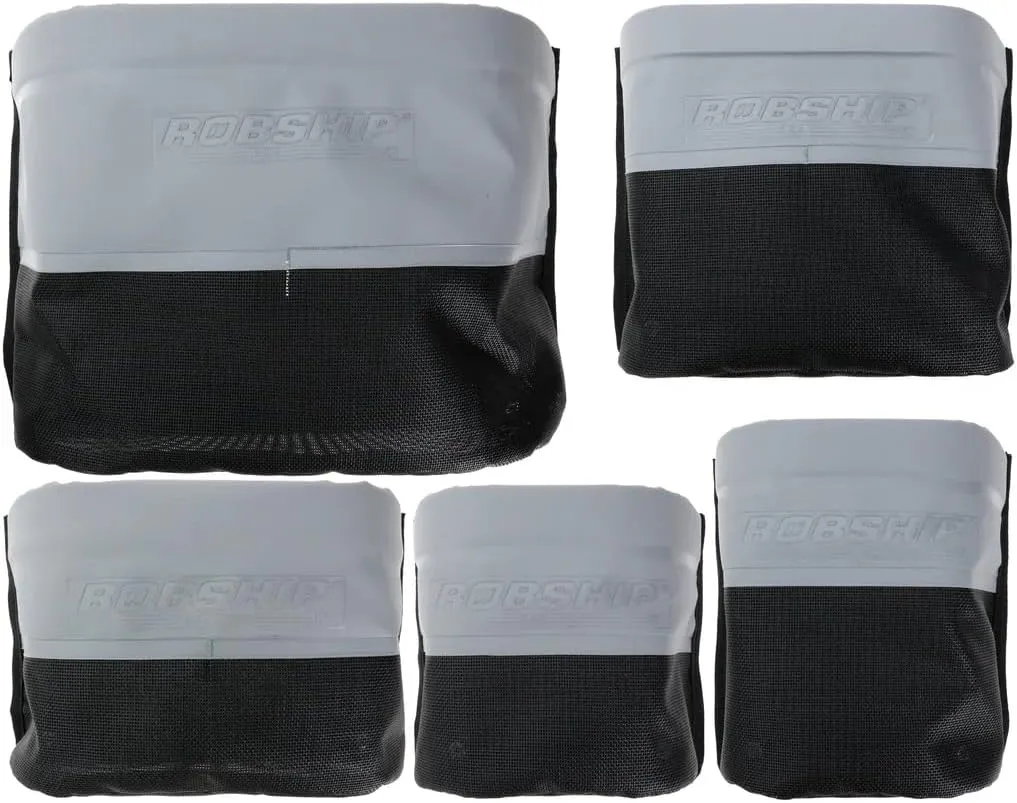 Rope Bag Racing Mesh MK2 - Lightweight, Durable, Water-Drain Technology with SNAD Fixing Solution, Black/Grey - Large