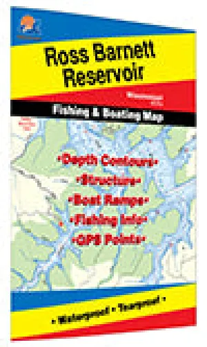 Ross Barnett Reservoir Mississippi Fishing Map