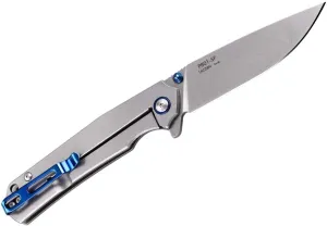 Ruike Pocket Knife for men Tactical Folding Knives Small Frame Lock 14C28N Stainless Cool Steel Camping Knives with Pocket Clip Hiking Work EDC Gear Tool P801-SF