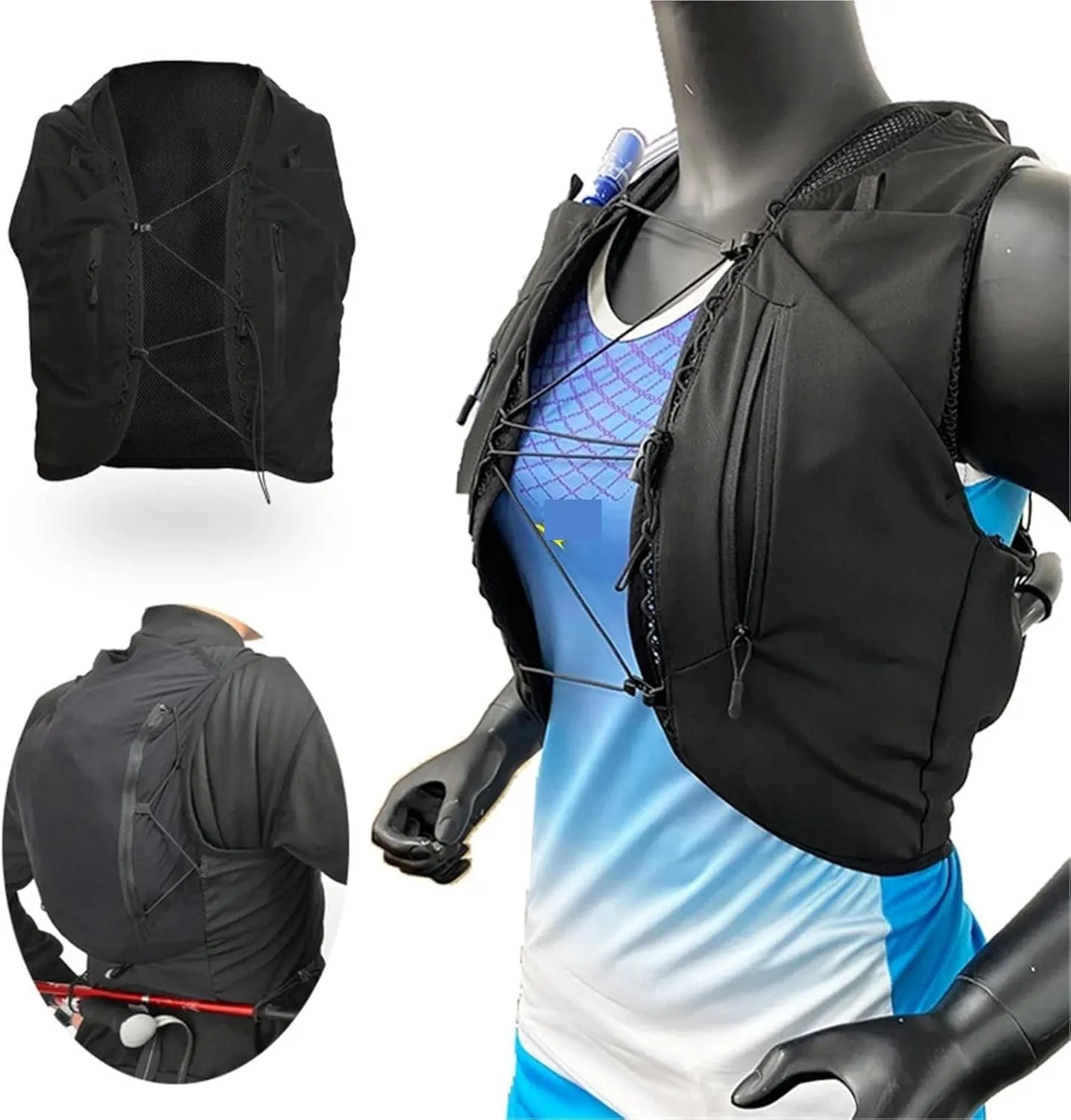 Running Vest Trail Running Backpack Lightweight Hydration Vest Bag for Outdoor Trekking Hiking Cycling Marathon for Running