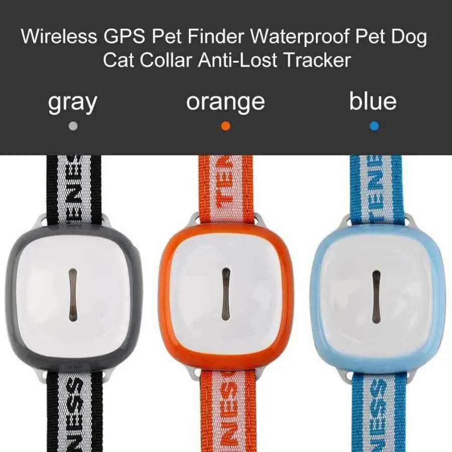 Rynx | Wireless GPS Pet Finder Waterproof Pet Dog Cat Collar Anti-Loss Tracker