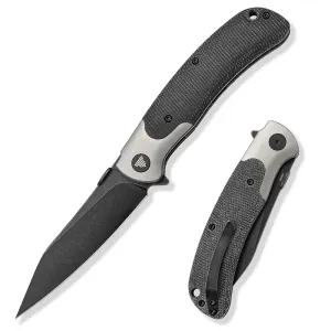 S35VN Power Steel Blade Knife | Titanium Bolster Thumb Studs | Micarta Handle | Folding| Clip|58-60HRC