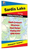 Sardis Lake Mississippi Fishing Map