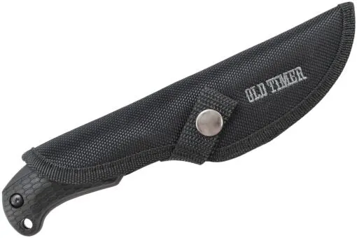 Schrade 2143OT Old Timer Copperhead Guthook Fixed 3.67″ Black Drop Point Blade