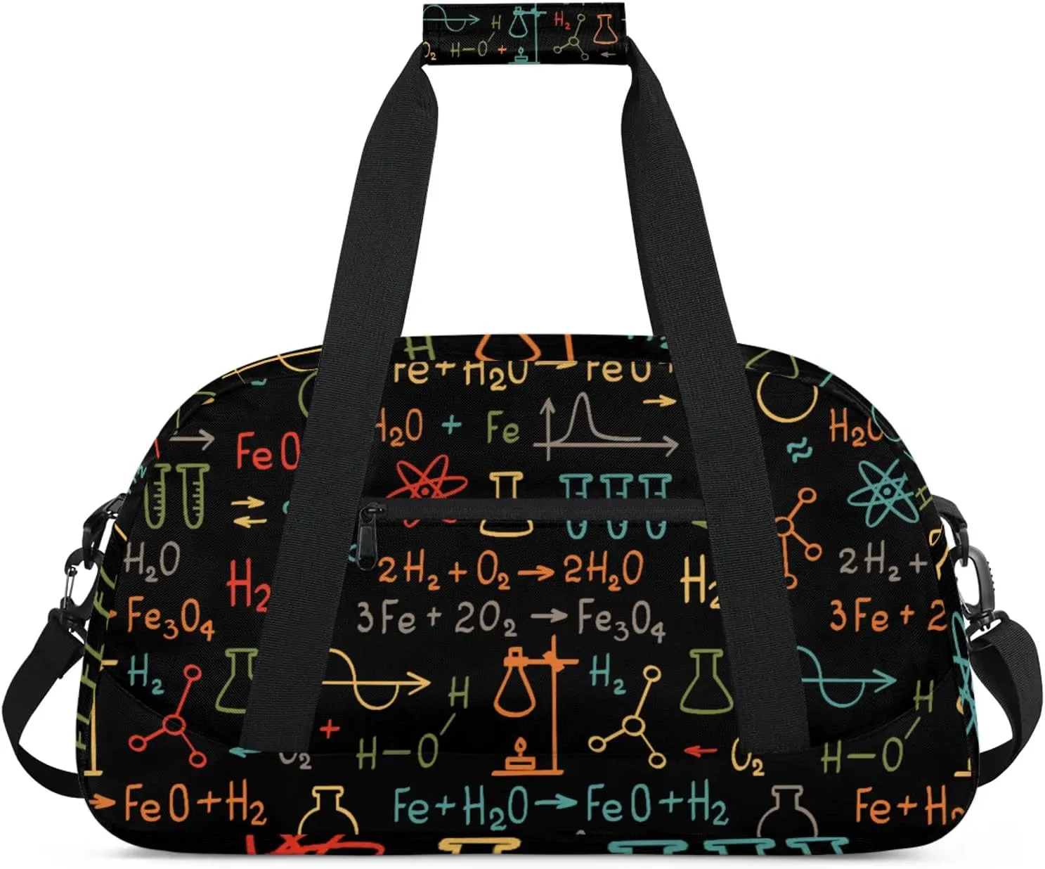 Science 18 inch Small Gym Bag for Women and Men, Lightweight Carry On Weekender Bag Mini Duffel Bag for Travel Sports Workout, Physics Math Chemistry Formula
