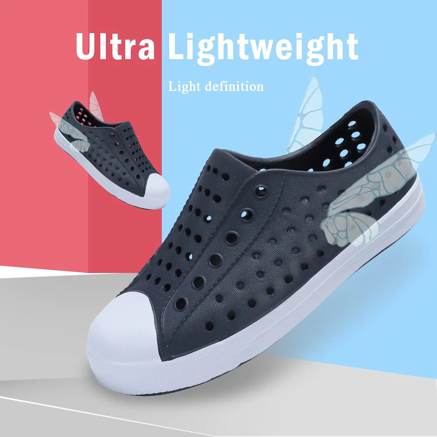 seannel Kids Water Shoes Slip-On Sneaker Lightweight Breathable Sandal Outdoor & Indoor