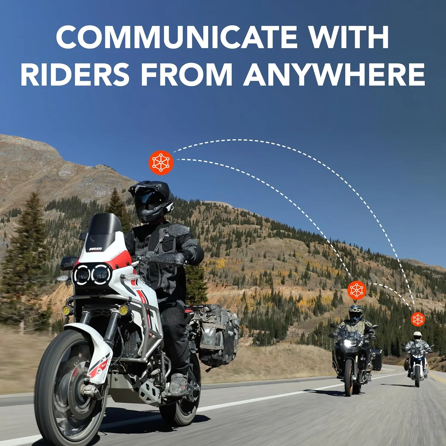 Sena 60S Motorcycle Communication Headset with Wave, Mesh, and Bluetooth Intercom, 2nd Generation Sound by Harman Kardon, Dual Pack