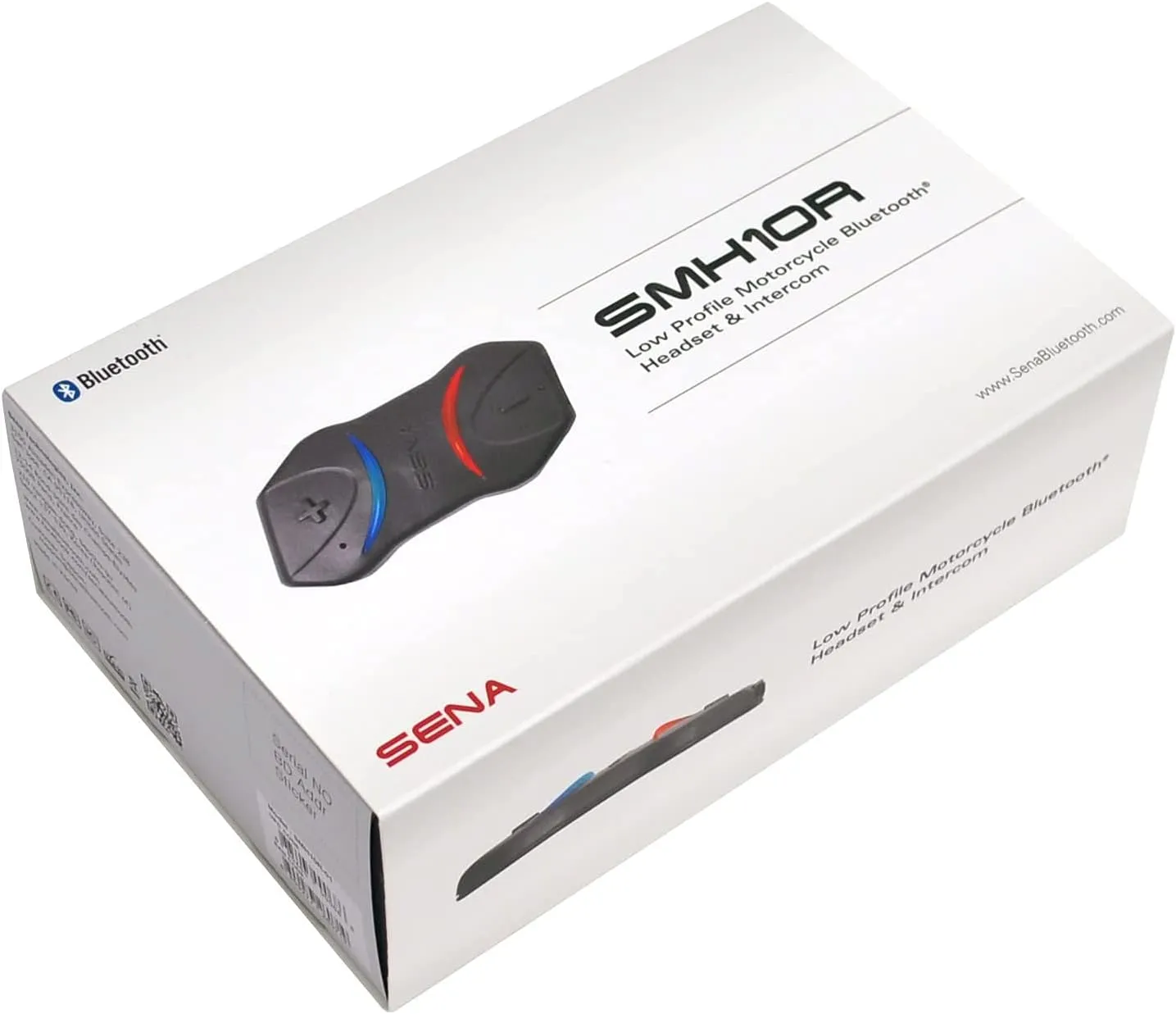 Sena SMH10R Low Profile Motorcycle Bluetooth Headset and Intercom - SMH10R-01