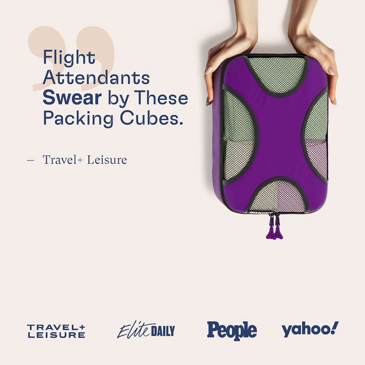 Shacke 6 Set Packing Cubes for Travel Lightweight Luggage Organizer