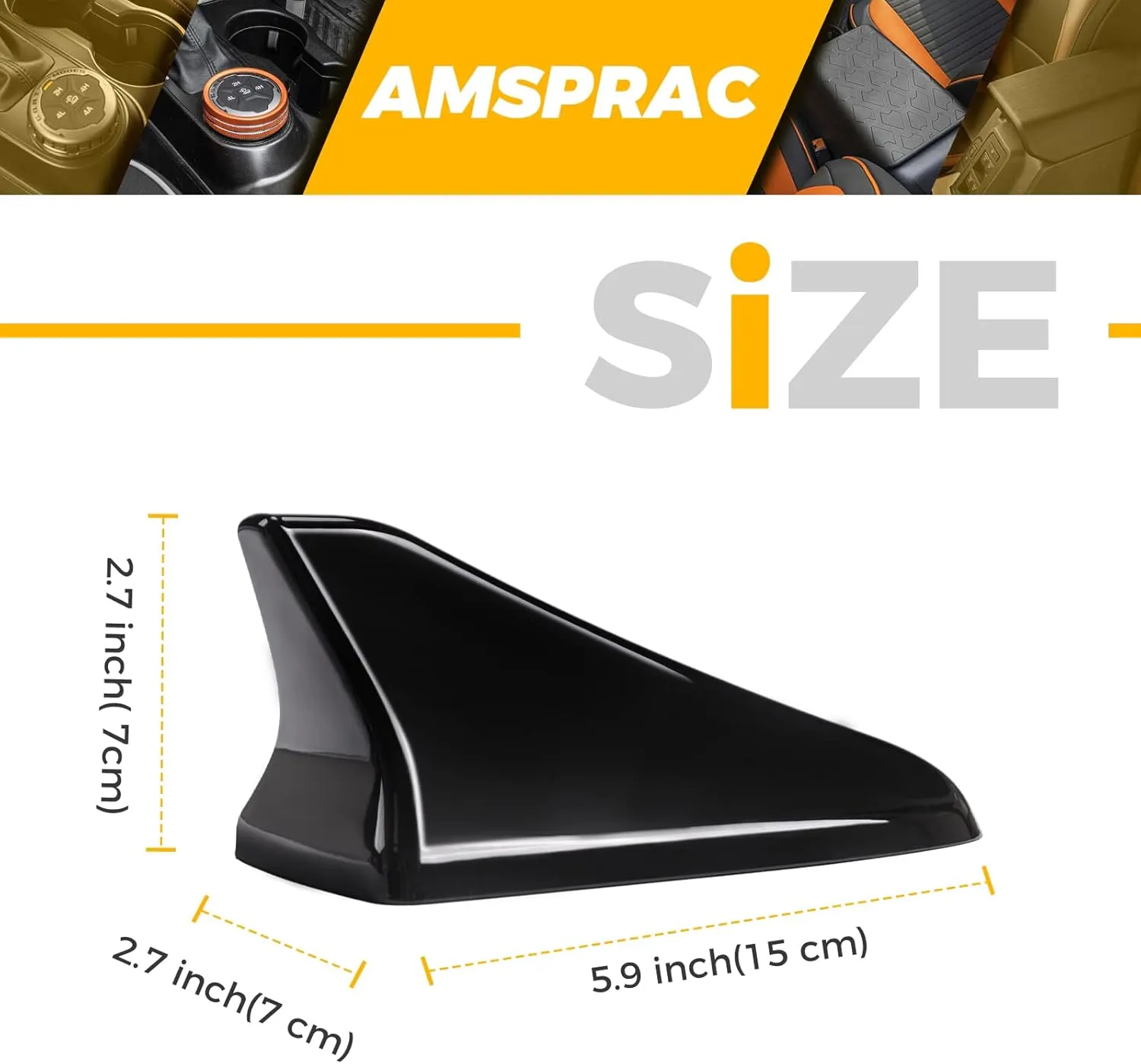 Shark Fin Antenna Cover,Car Roof Antenna Caps fit for Kia Optima 2014-2020,Sonata 2015 2016 2018 2019,Genesis Sedan G80 2015-2017,Genesis Coupe 2013-2015,Elantra Sedan 2011-2016,(Not Sport)