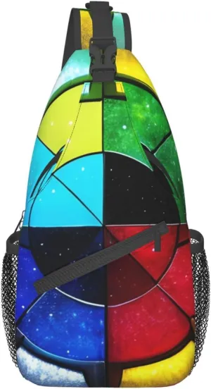 Shine In All Directions Chest Bag Crossbody Bag. Rugged And Durable, High Storage Capacity. Adjustable Strap Length.