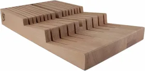 Shun in-Drawer Bamboo Knife Tray: 15-Slot