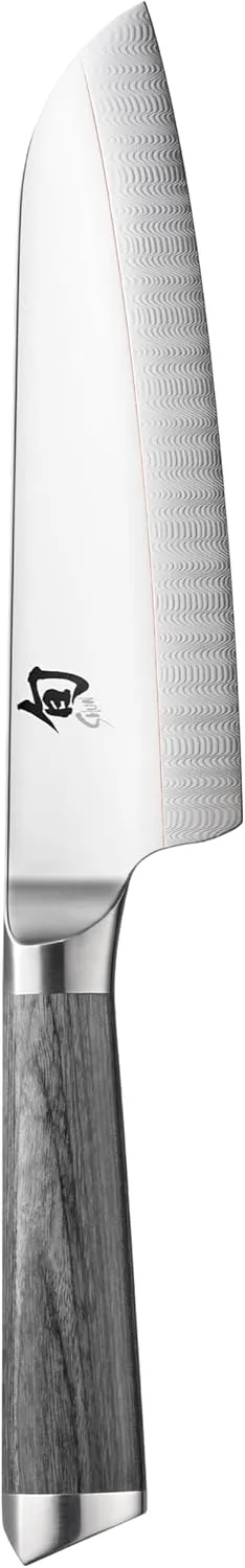 Shun Kagerou 7 Inch Santoku Knife; Hand-Sharpened, Handcrafted in Japan, Light, Sharp, Agile and Easy to Maneuver