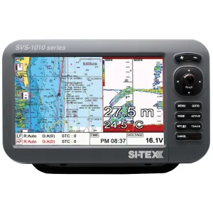 SI-TEX SVS-1010CF-E 10" Chartplotter/Sounder Combo w/External GPS Antenna & Navionics  Card | SVS-1010CF-E