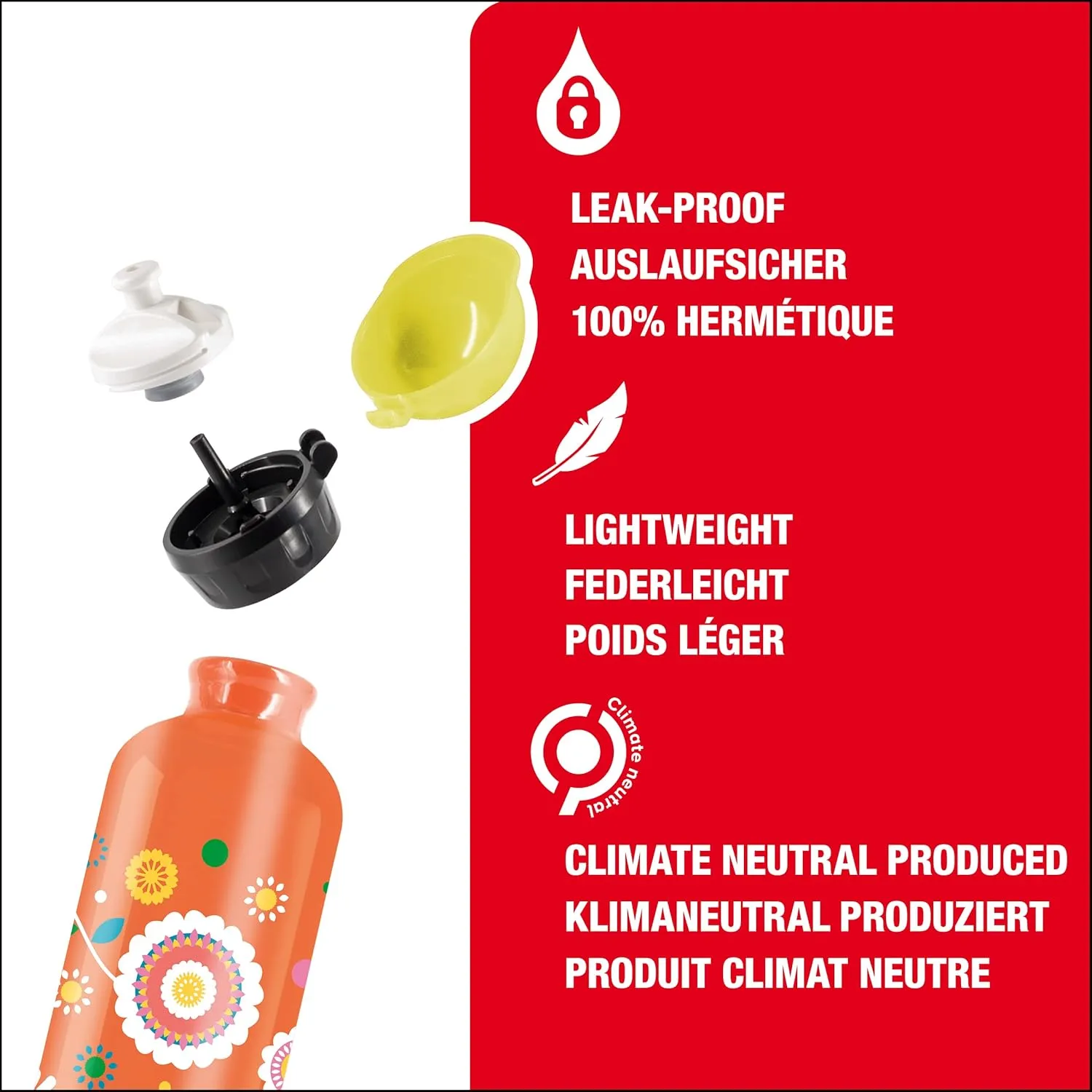 Sigg - Kids Water Bottle - KBT - Made in Switzerland - Neutral Taste - Leakproof - Lightweight - School, Sports - 14 Oz