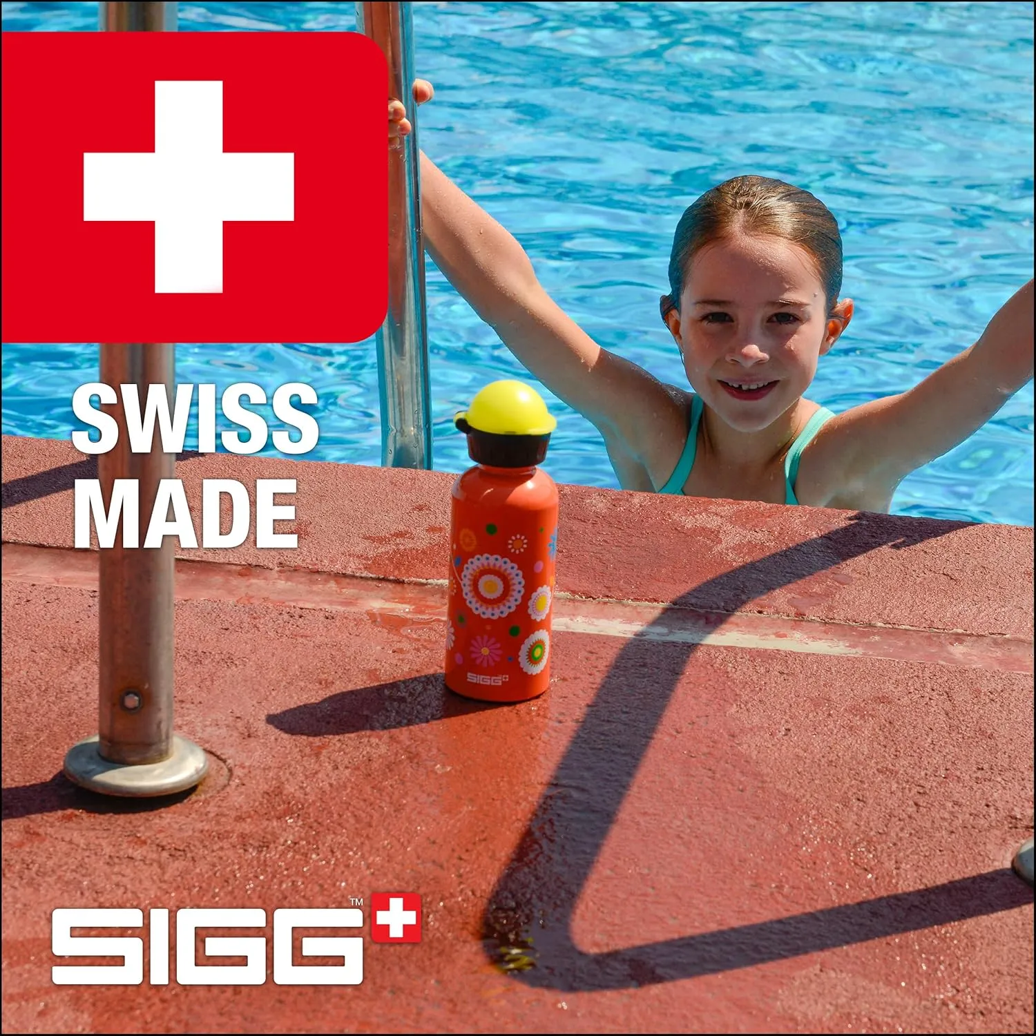 Sigg - Kids Water Bottle - KBT - Made in Switzerland - Neutral Taste - Leakproof - Lightweight - School, Sports - 14 Oz