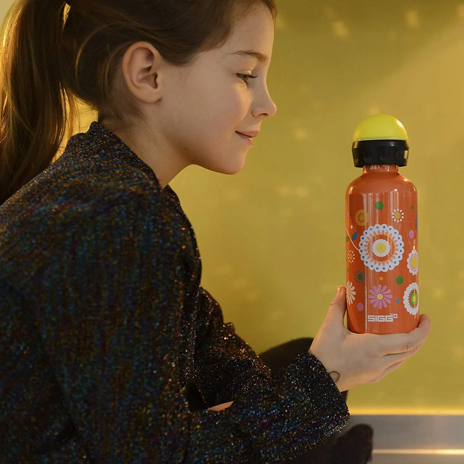 Sigg - Kids Water Bottle - KBT - Made in Switzerland - Neutral Taste - Leakproof - Lightweight - School, Sports - 14 Oz