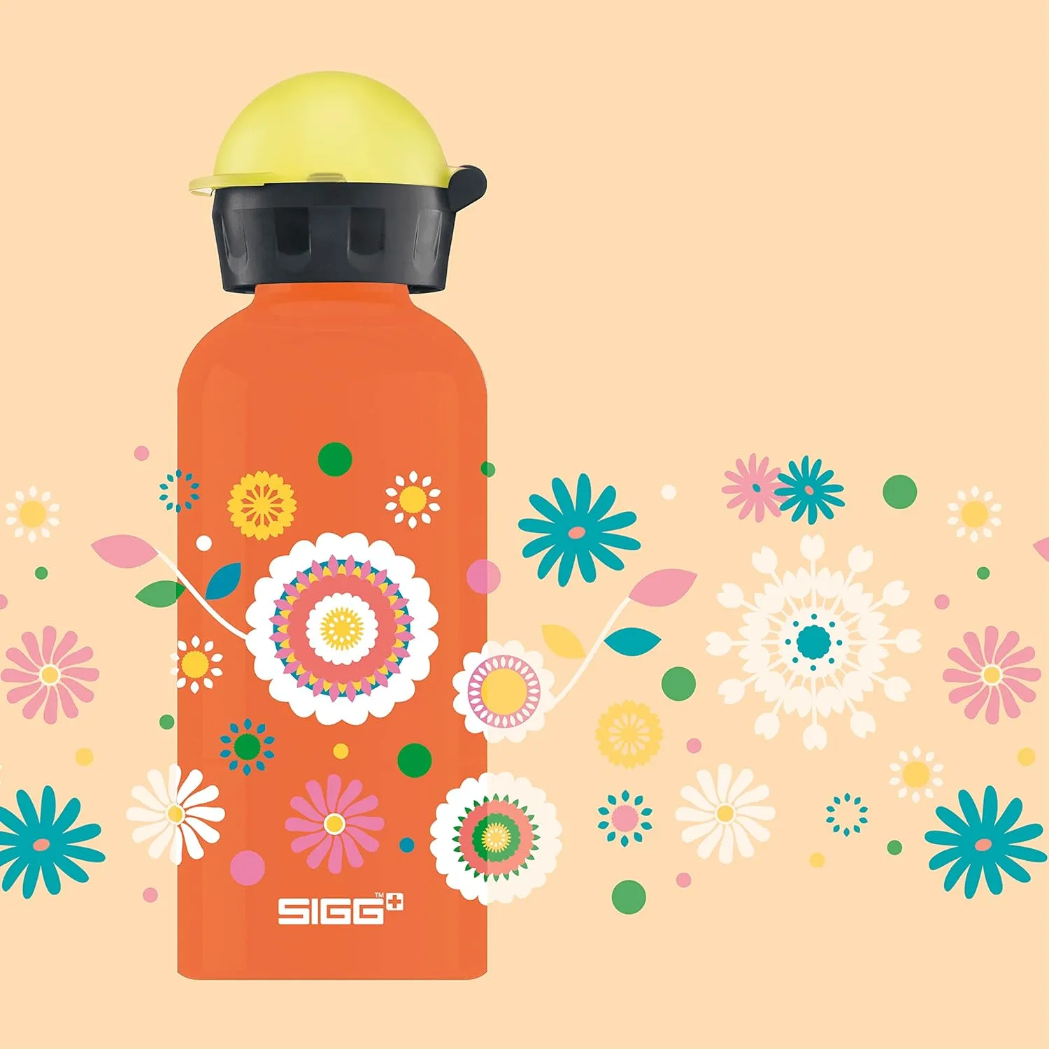 Sigg - Kids Water Bottle - KBT - Made in Switzerland - Neutral Taste - Leakproof - Lightweight - School, Sports - 14 Oz