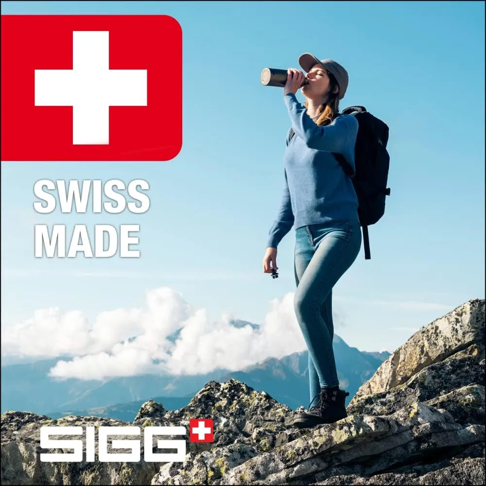 SIGG - Recycled Metal Water Bottle - Traveller - Made in Switzerland - Carbonated Drinks - BPA-Free - 20 Oz