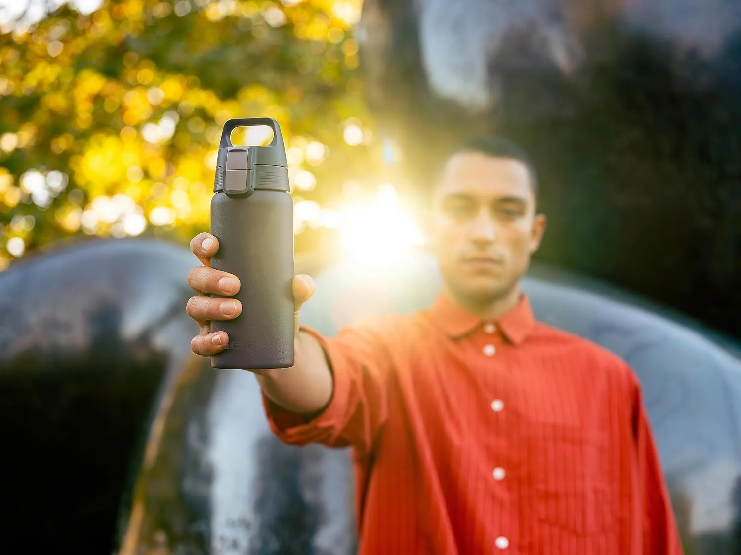 SIGG - Shield Therm- Stainless Steel Insulated Water Bottle - Carbonated Drinks, Leakproof, BPA Free, Recycled, 25, 34Oz