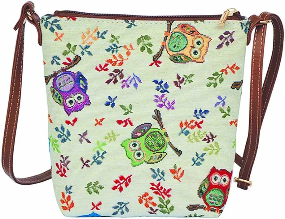 Signare Tapestry Cross-body Satchel Bag/Lightweight Purse