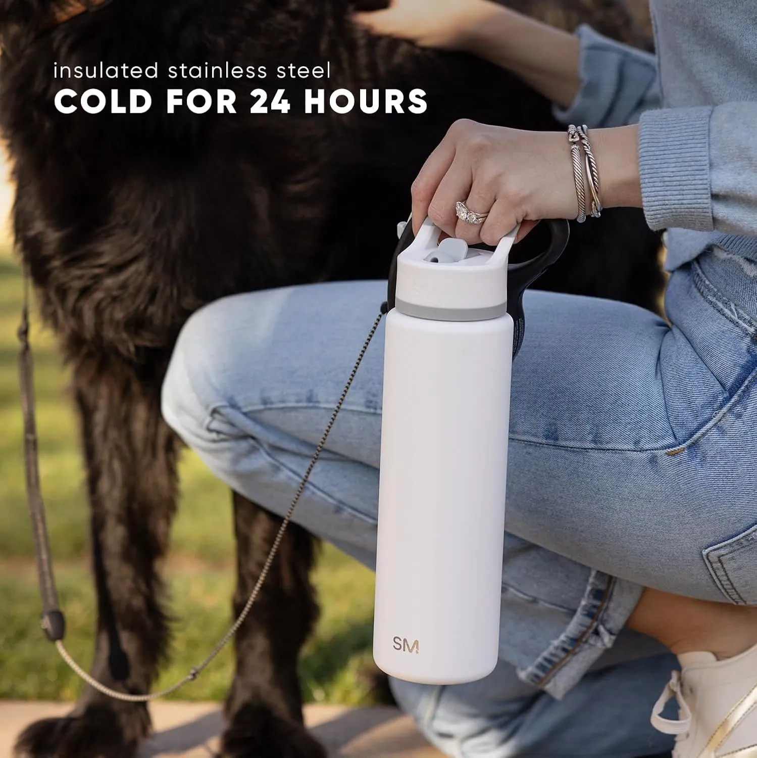 Simple Modern Water Bottle with Straw Lid | Vacuum Insulated Stainless Steel Metal Thermos | Reusable Leak Proof BPA-Free Flask for Sports Gym | Summit Collection | 30oz, Raspberry Vibes
