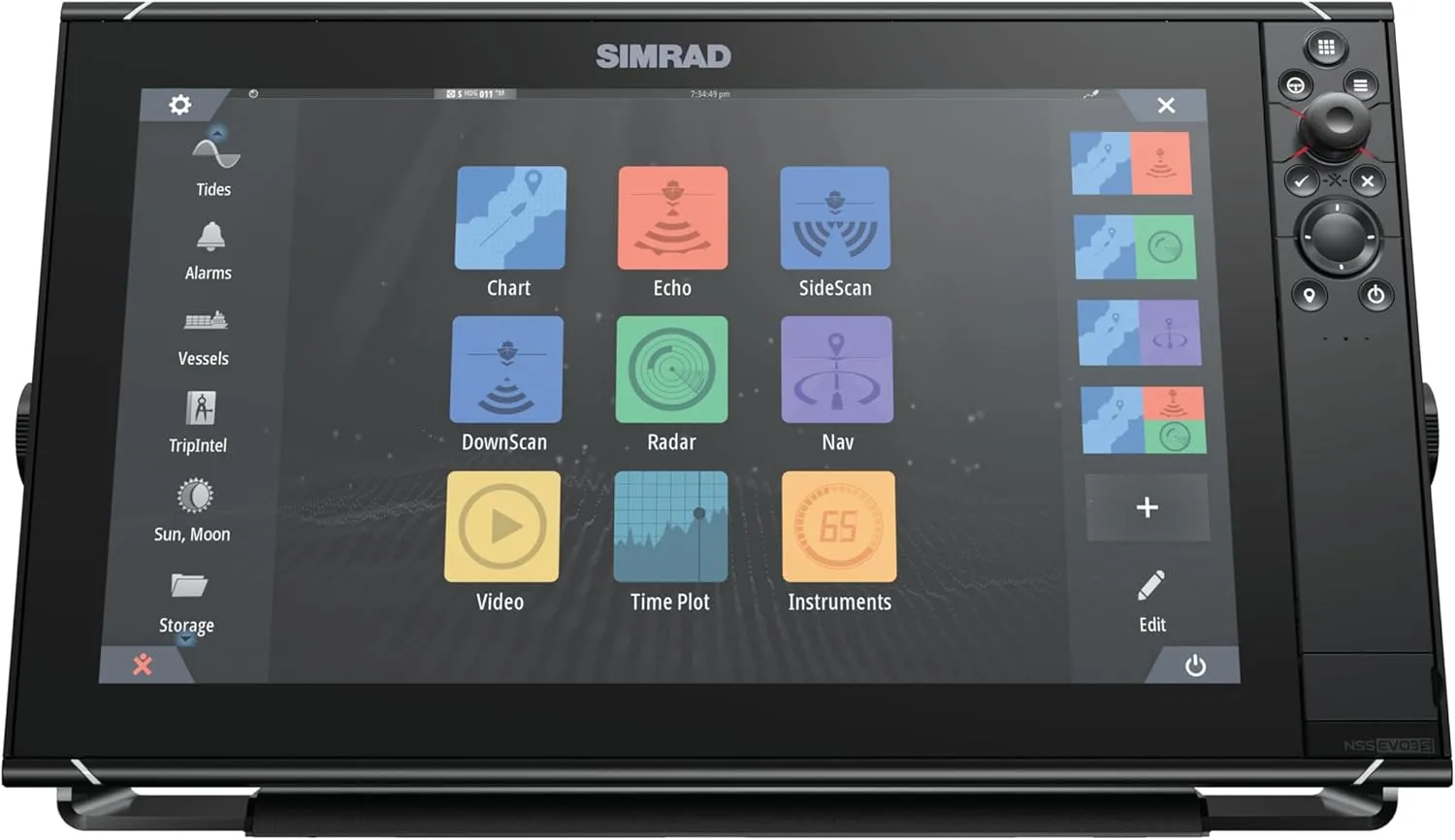 Simrad NSS Evo3S 9", 12" and 16" Multifunction Fish Finder Chartplotter with Preloaded C-MAP US Enhanced Charts